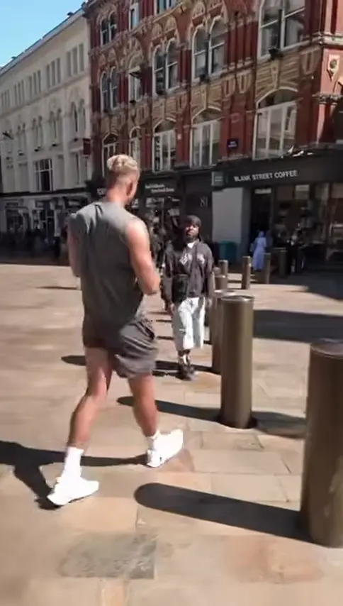 Street interview ad playing in a phone feed